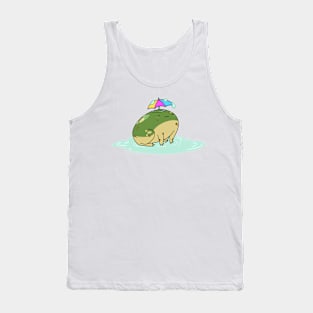 Rainy Day Frog Tank Top